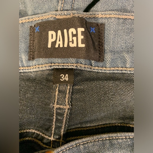 Paige Federal Slim Straight Fit Jeans in Buell Blue men’s size 34 - Picture 8 of 15